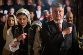 Petro Poroshenko with his wife Marina
