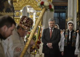 Petro Poroshenko in Vladimir Cathedral