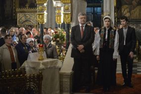Petro Poroshenko in Vladimir Cathedral