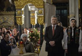 Petro Poroshenko in Vladimir Cathedral