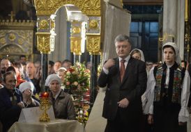 Petro Poroshenko in Vladimir Cathedral