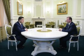 Volodymyr Groisman and Saulius Skvernyalis