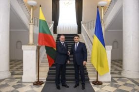 Volodymyr Groisman and Saulius Skvernyalis