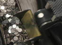 Coins with a face value of 1 hryvnia