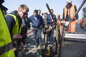 Groisman got acquainted with the progress of work on the route "Kiev-Odessa"