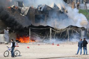 Fire in the restaurant "Sand"