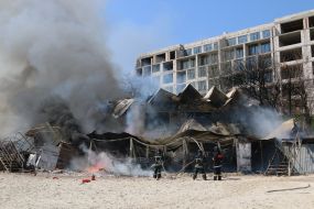 Fire in the restaurant "Sand"