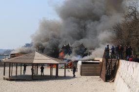 Fire in the restaurant "Sand"