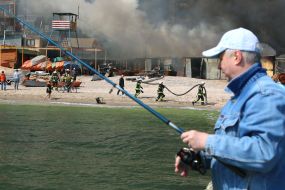 Fire in the restaurant "Sand"