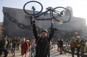 Flashmob "On a Bike to Work"