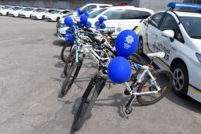 Air Balls on Patrol Police Bicycles