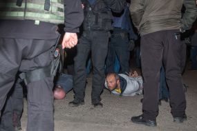 The arrest of the offender