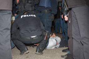 The arrest of the offender