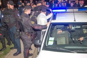 The arrest of the offender