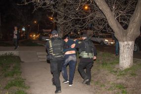The arrest of the offender