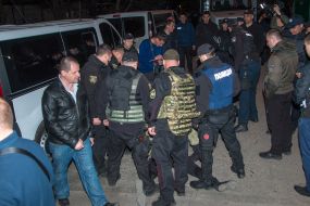 The arrest of the offender