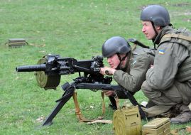 Бійці нацгвардії під час навчальних зборів