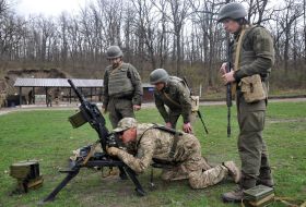 Бійці нацгвардії під час навчальних зборів