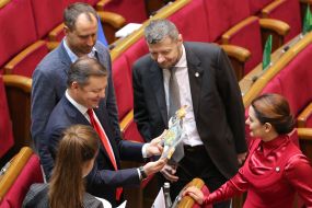 Oleg Lyashko, Igor Mosiychuk and Valeriya Zaruzhko