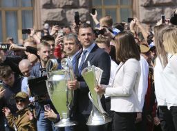 UEFA Champions League Cup Ceremony