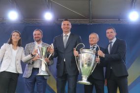 Iya Andrushchak, Andriy Pavelko, Vitali Klitschko, Grigory Surkis, Andriy Shevchenko