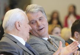 Leonid Kravchuk and Viktor Yushchenko