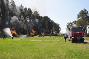 Training on extinguishing large-scale forest fires
