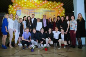 Participants of the ceremony of awarding "Ball of the Champions"