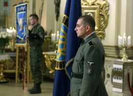 Participants of the memorial service