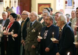 Participants of the memorial service