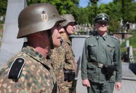 Man in the military uniform SS "Halychyna"