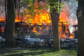 Fire in the cafe "VDV"