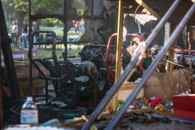 Consequences of fire in the cafe "VDV"