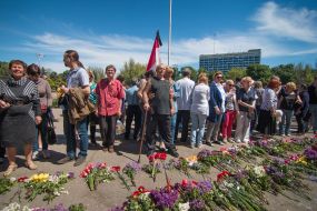Participants in the action of memory for the dead on May 2, 2014