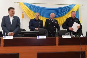 Sergei Knyazev presented the staff of the State Police in Zaporozhye region. new manager