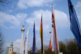 Flags in Berlin