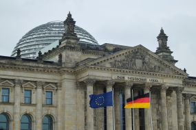Building of the Reichstag in Berlin