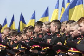 Schoolchildren of the boarding school №23 "Cadet corps"