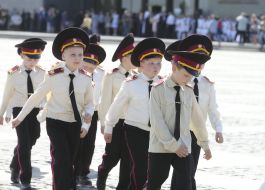 Schoolchildren of the boarding school №23 "Cadet corps"