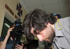 Rafael Lusvargi in the building of the Security Service