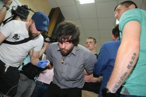 Rafael Lusvargi in the building of the Security Service