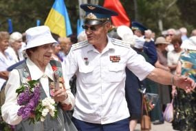 Участники митинга