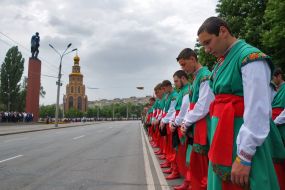 Parade to the Day of Remembrance and Reconciliation in Krivoy Rog