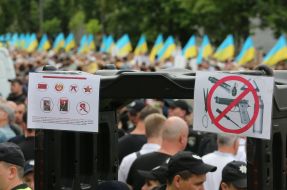Leaflets with a list of banned communist symbols