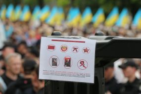 Leaflets with a list of banned communist symbols