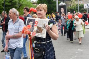 Participants of the action "The regiment of victory"