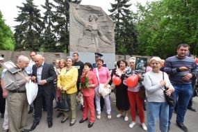 Participants of the action "The regiment of victory"