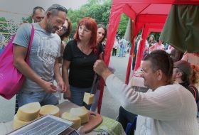 Alexander Kononov shows cheese