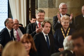 Petro Poroshenko and Dalia Grybauskaite