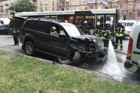 Спасатели на месте аварии